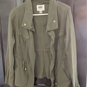 Green khaki light weight jacket